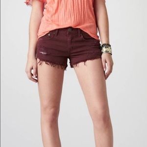 American Eagle black Festival Shorties